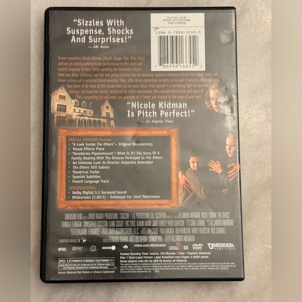 Collector's Series DVD - The Others - Nicole Kidman - Picture 2 of 2